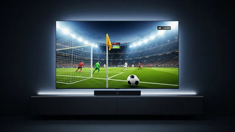 Abonnement IPTV sport football match direct sur Smart TV